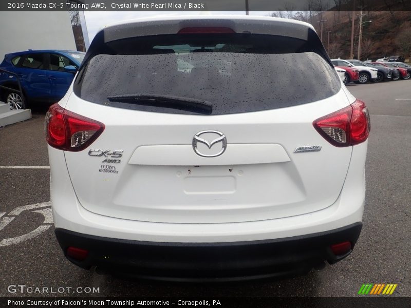 Crystal White Pearl Mica / Black 2016 Mazda CX-5 Touring AWD