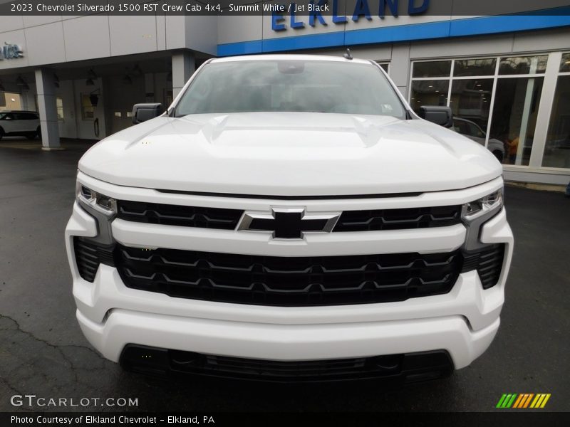 Summit White / Jet Black 2023 Chevrolet Silverado 1500 RST Crew Cab 4x4