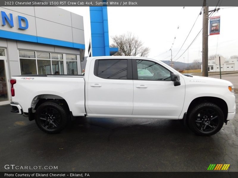 Summit White / Jet Black 2023 Chevrolet Silverado 1500 RST Crew Cab 4x4