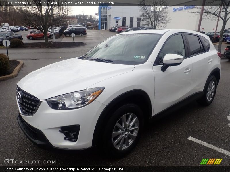Crystal White Pearl Mica / Black 2016 Mazda CX-5 Touring AWD