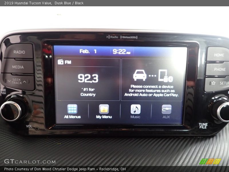 Dusk Blue / Black 2019 Hyundai Tucson Value