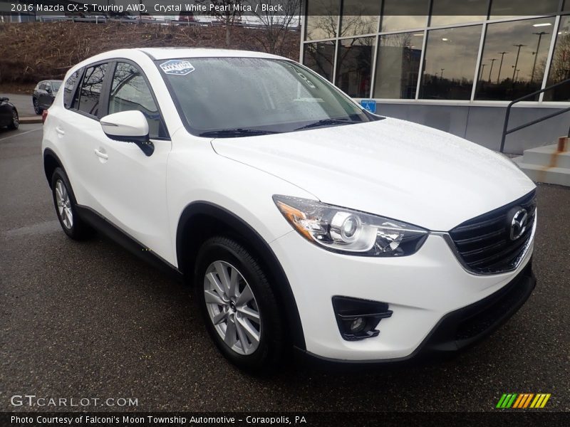 Crystal White Pearl Mica / Black 2016 Mazda CX-5 Touring AWD