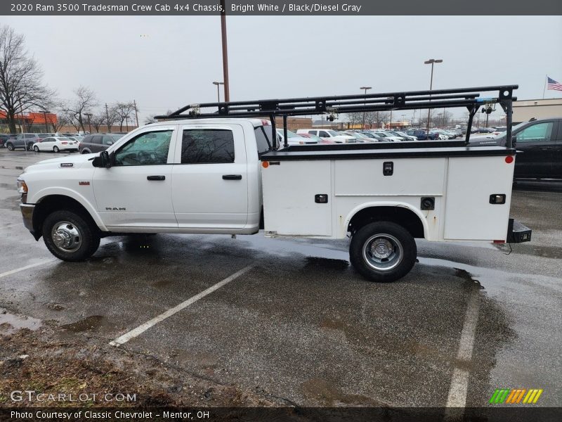 Bright White / Black/Diesel Gray 2020 Ram 3500 Tradesman Crew Cab 4x4 Chassis