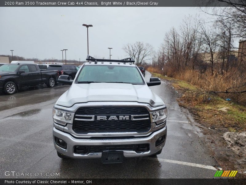 Bright White / Black/Diesel Gray 2020 Ram 3500 Tradesman Crew Cab 4x4 Chassis