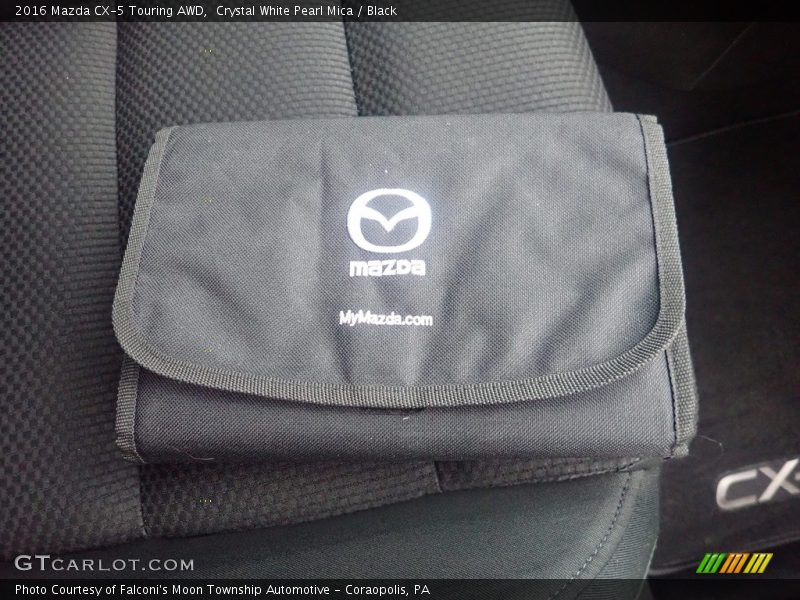 Crystal White Pearl Mica / Black 2016 Mazda CX-5 Touring AWD