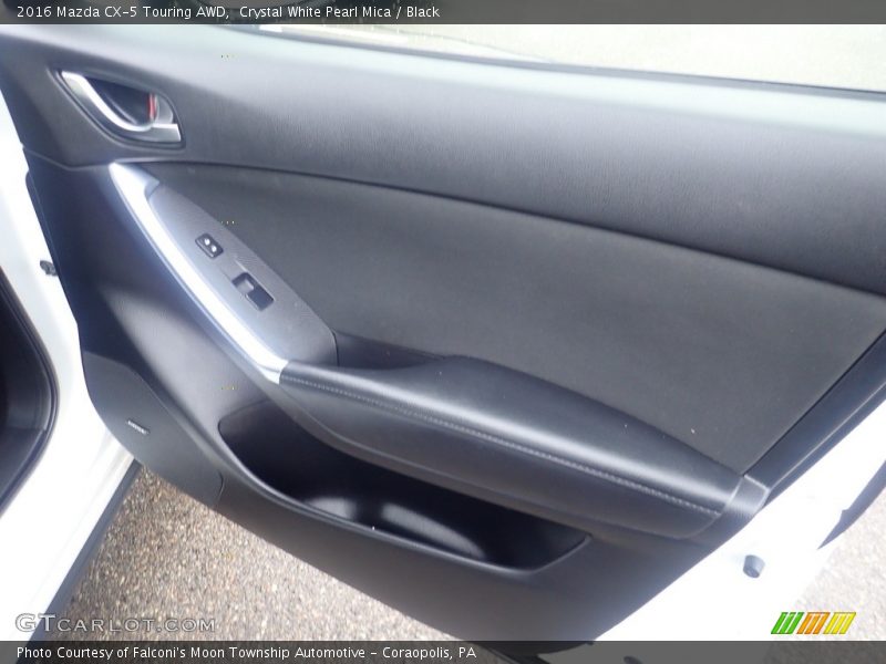 Crystal White Pearl Mica / Black 2016 Mazda CX-5 Touring AWD