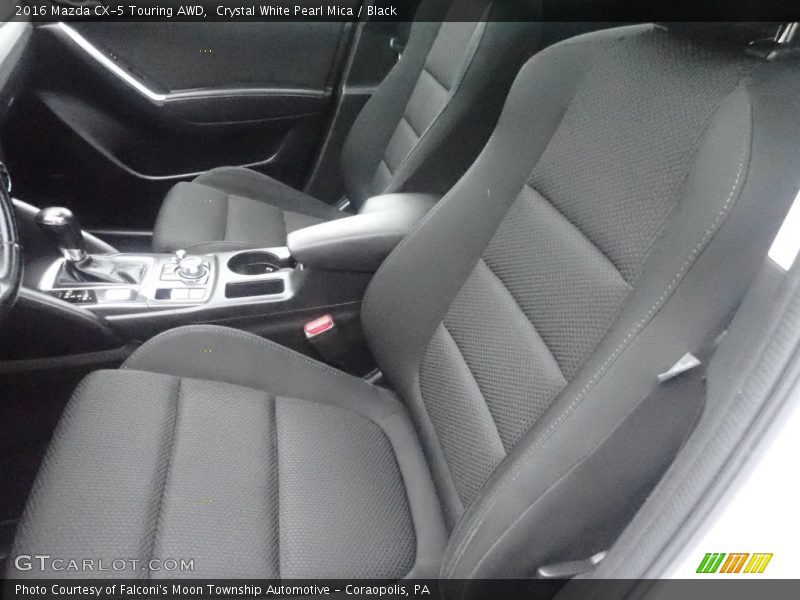 Crystal White Pearl Mica / Black 2016 Mazda CX-5 Touring AWD