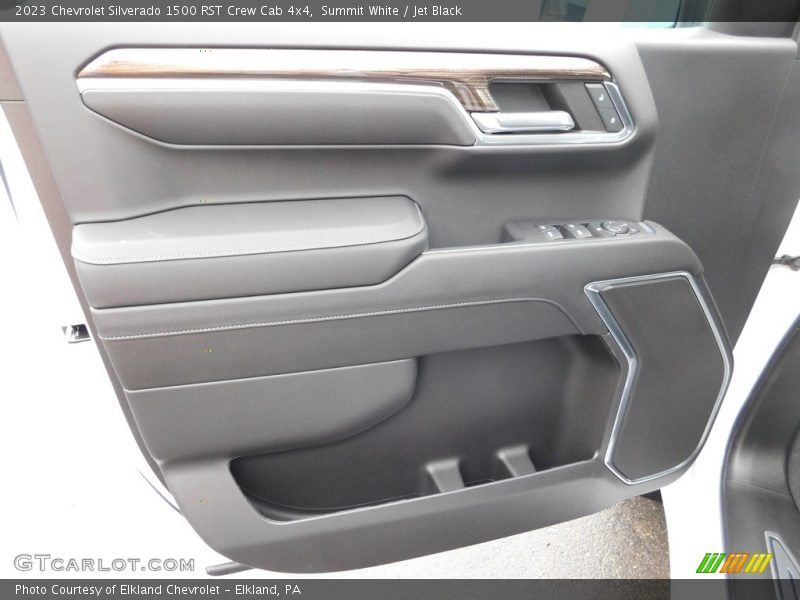 Summit White / Jet Black 2023 Chevrolet Silverado 1500 RST Crew Cab 4x4