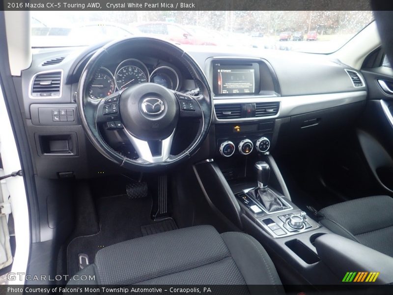Crystal White Pearl Mica / Black 2016 Mazda CX-5 Touring AWD