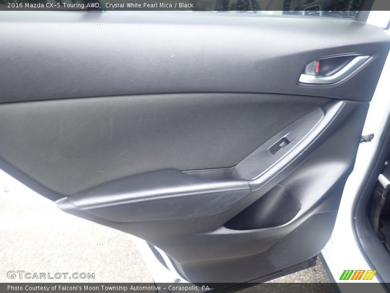 Crystal White Pearl Mica / Black 2016 Mazda CX-5 Touring AWD