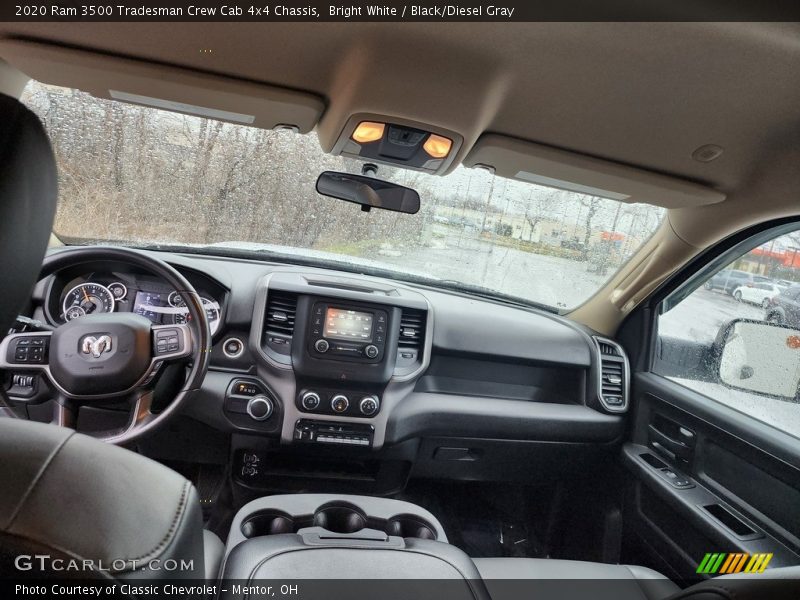 Bright White / Black/Diesel Gray 2020 Ram 3500 Tradesman Crew Cab 4x4 Chassis