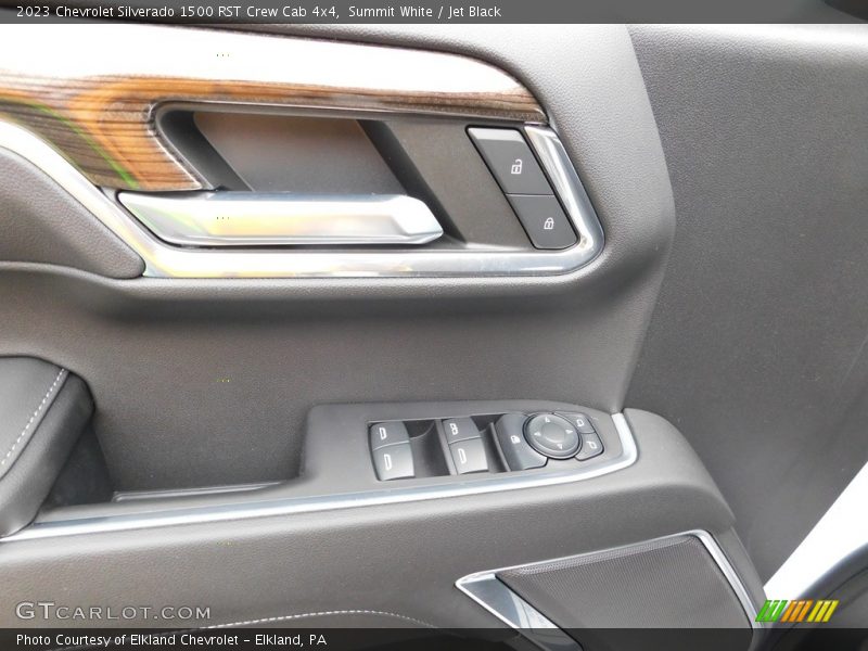 Summit White / Jet Black 2023 Chevrolet Silverado 1500 RST Crew Cab 4x4