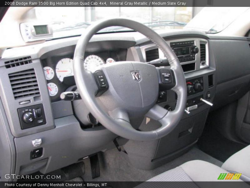 Mineral Gray Metallic / Medium Slate Gray 2008 Dodge Ram 3500 Big Horn Edition Quad Cab 4x4