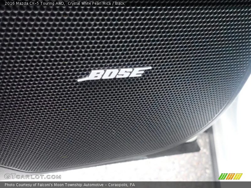 Crystal White Pearl Mica / Black 2016 Mazda CX-5 Touring AWD