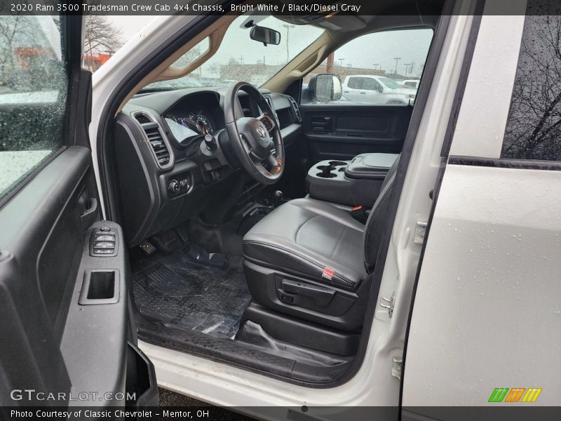 Bright White / Black/Diesel Gray 2020 Ram 3500 Tradesman Crew Cab 4x4 Chassis