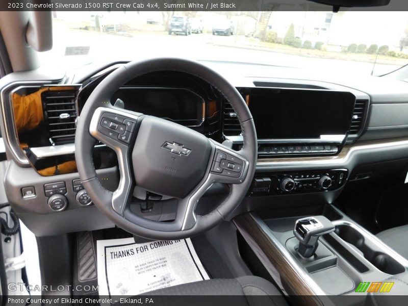Summit White / Jet Black 2023 Chevrolet Silverado 1500 RST Crew Cab 4x4