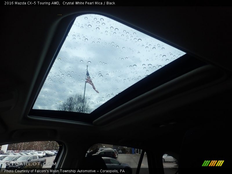 Crystal White Pearl Mica / Black 2016 Mazda CX-5 Touring AWD