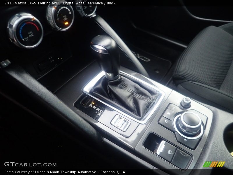 Crystal White Pearl Mica / Black 2016 Mazda CX-5 Touring AWD