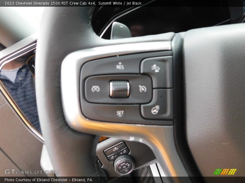 Summit White / Jet Black 2023 Chevrolet Silverado 1500 RST Crew Cab 4x4