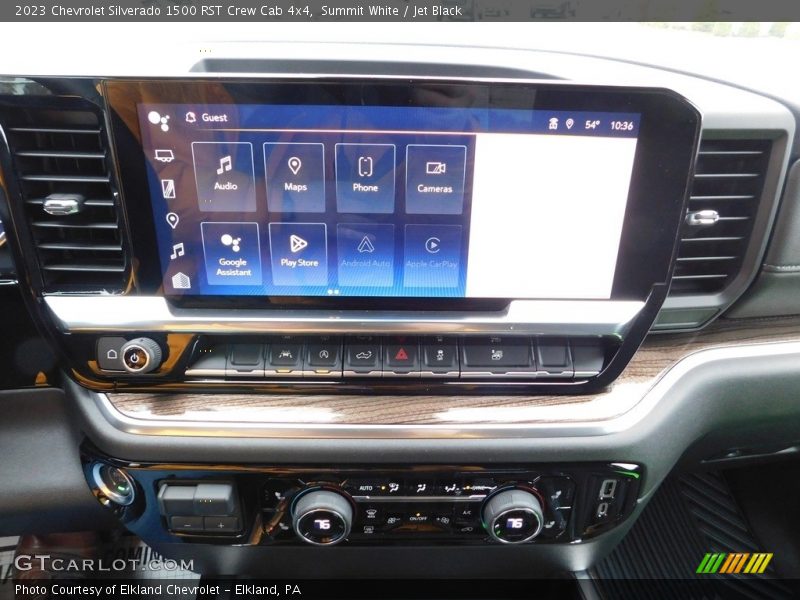 Summit White / Jet Black 2023 Chevrolet Silverado 1500 RST Crew Cab 4x4