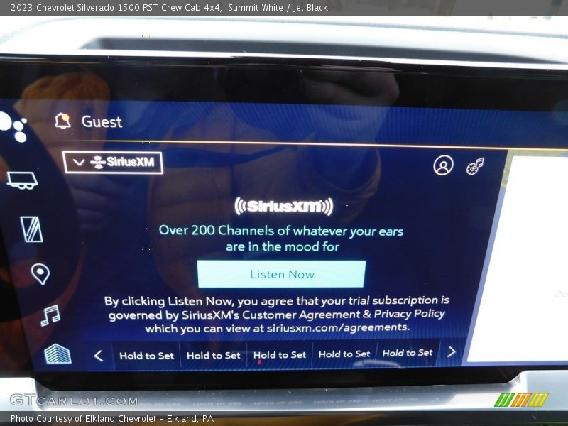 Summit White / Jet Black 2023 Chevrolet Silverado 1500 RST Crew Cab 4x4