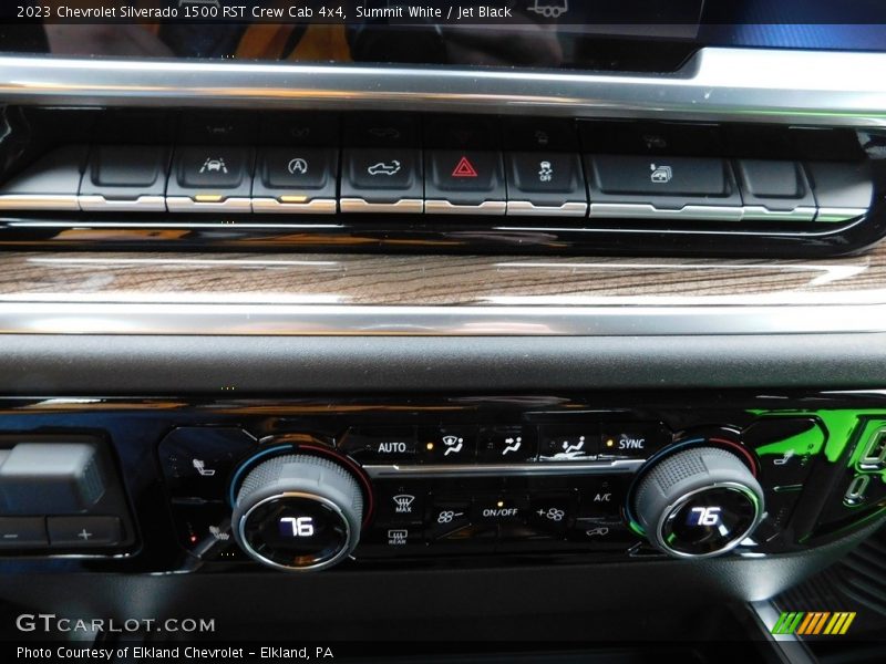 Summit White / Jet Black 2023 Chevrolet Silverado 1500 RST Crew Cab 4x4