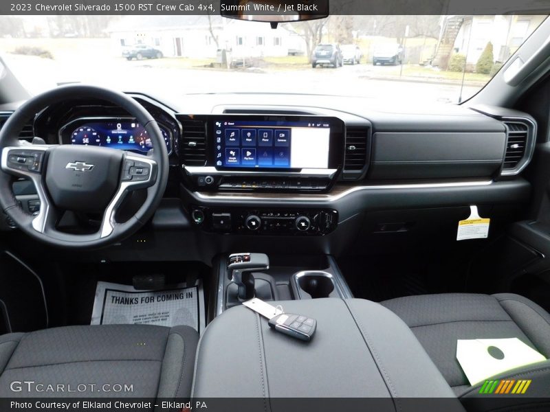 Summit White / Jet Black 2023 Chevrolet Silverado 1500 RST Crew Cab 4x4