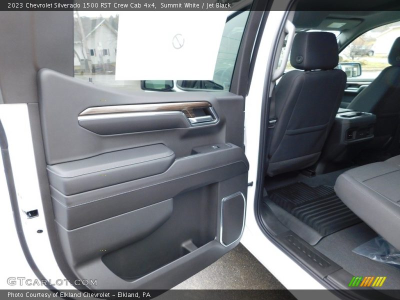 Summit White / Jet Black 2023 Chevrolet Silverado 1500 RST Crew Cab 4x4