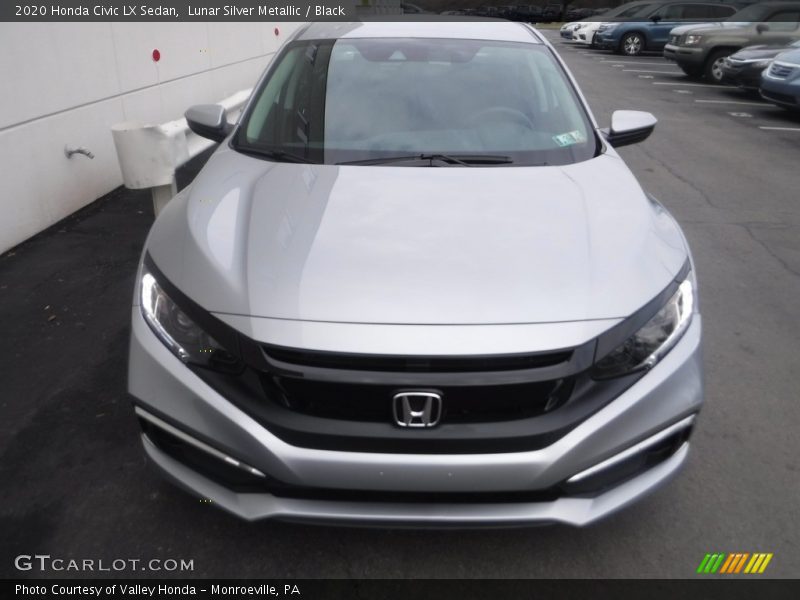 Lunar Silver Metallic / Black 2020 Honda Civic LX Sedan