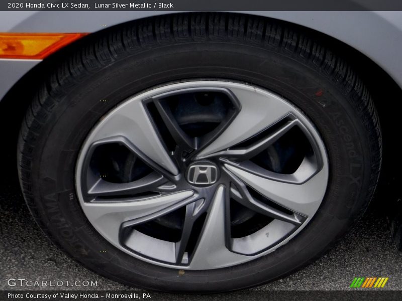Lunar Silver Metallic / Black 2020 Honda Civic LX Sedan