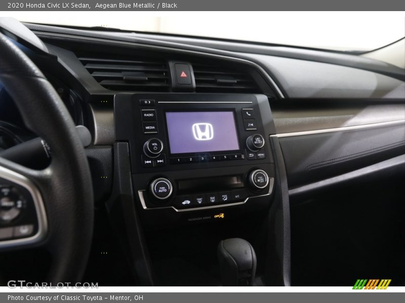 Aegean Blue Metallic / Black 2020 Honda Civic LX Sedan