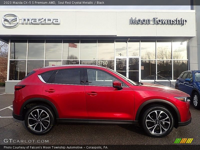 Soul Red Crystal Metallic / Black 2023 Mazda CX-5 S Premium AWD