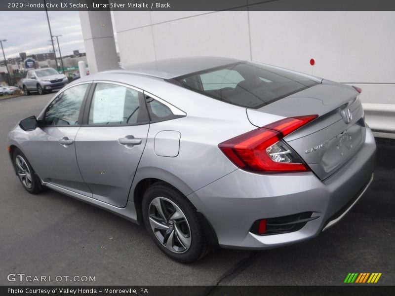Lunar Silver Metallic / Black 2020 Honda Civic LX Sedan