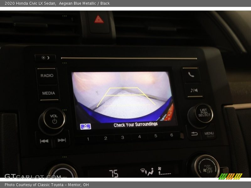 Aegean Blue Metallic / Black 2020 Honda Civic LX Sedan