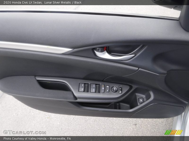 Lunar Silver Metallic / Black 2020 Honda Civic LX Sedan