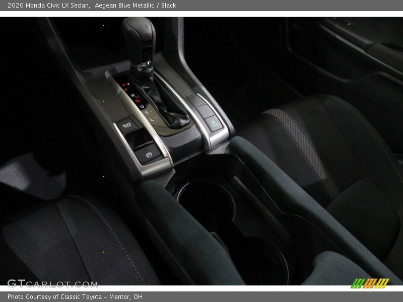 Aegean Blue Metallic / Black 2020 Honda Civic LX Sedan