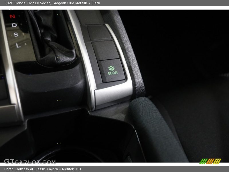 Aegean Blue Metallic / Black 2020 Honda Civic LX Sedan