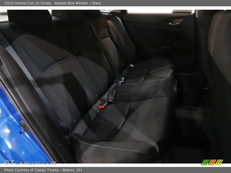 Aegean Blue Metallic / Black 2020 Honda Civic LX Sedan