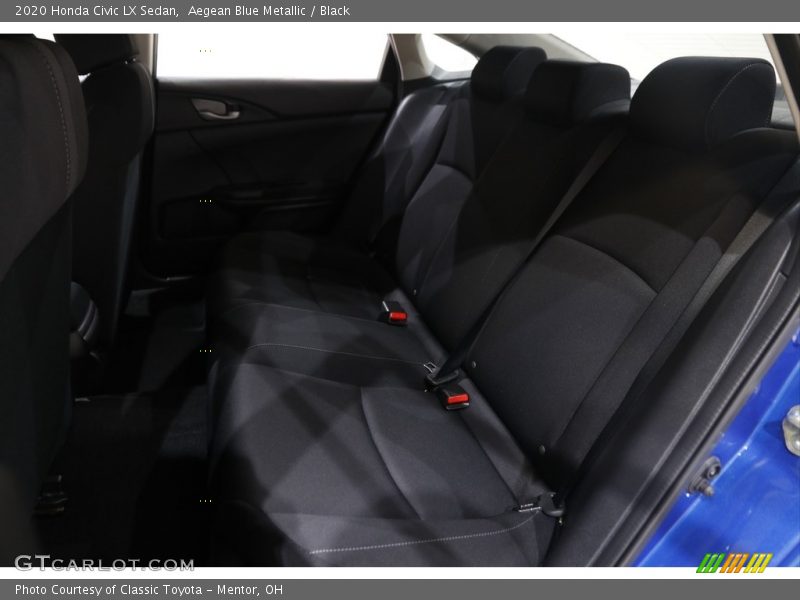 Aegean Blue Metallic / Black 2020 Honda Civic LX Sedan