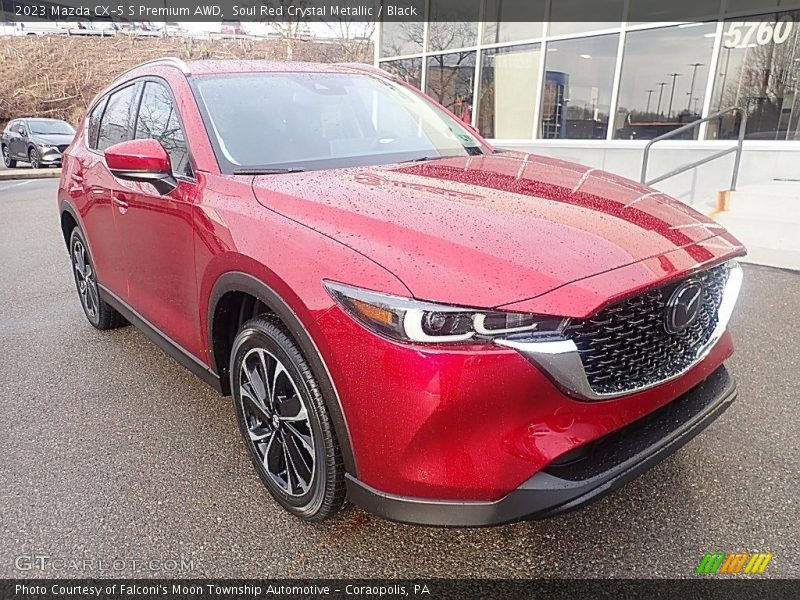 Soul Red Crystal Metallic / Black 2023 Mazda CX-5 S Premium AWD