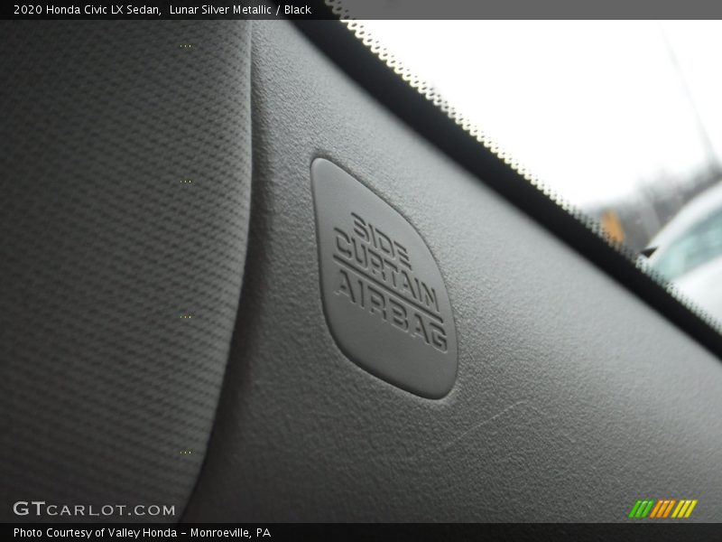 Lunar Silver Metallic / Black 2020 Honda Civic LX Sedan