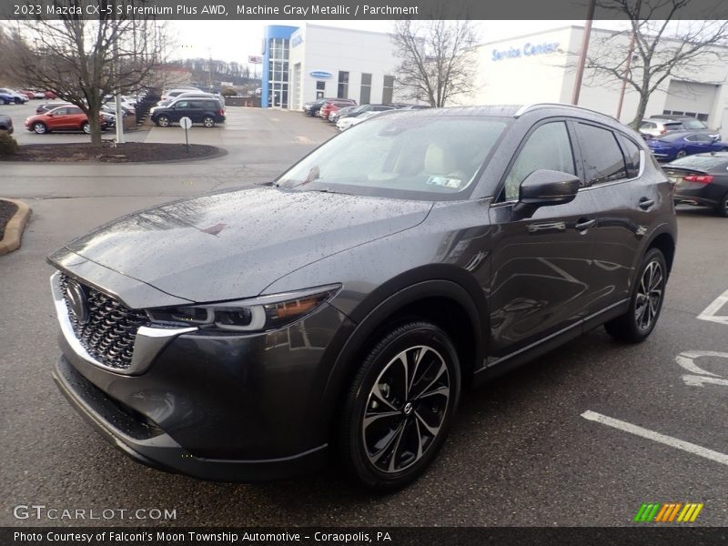 Machine Gray Metallic / Parchment 2023 Mazda CX-5 S Premium Plus AWD
