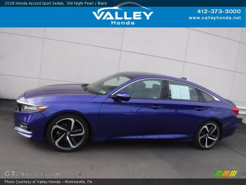 Still Night Pearl / Black 2018 Honda Accord Sport Sedan