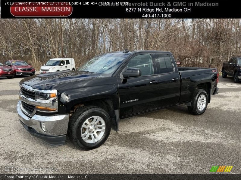 Black / Jet Black 2019 Chevrolet Silverado LD LT Z71 Double Cab 4x4