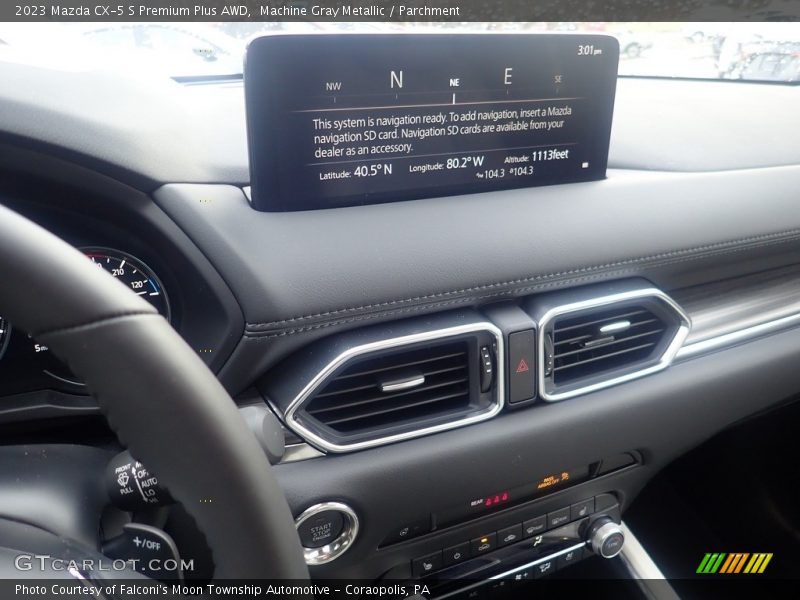 Machine Gray Metallic / Parchment 2023 Mazda CX-5 S Premium Plus AWD