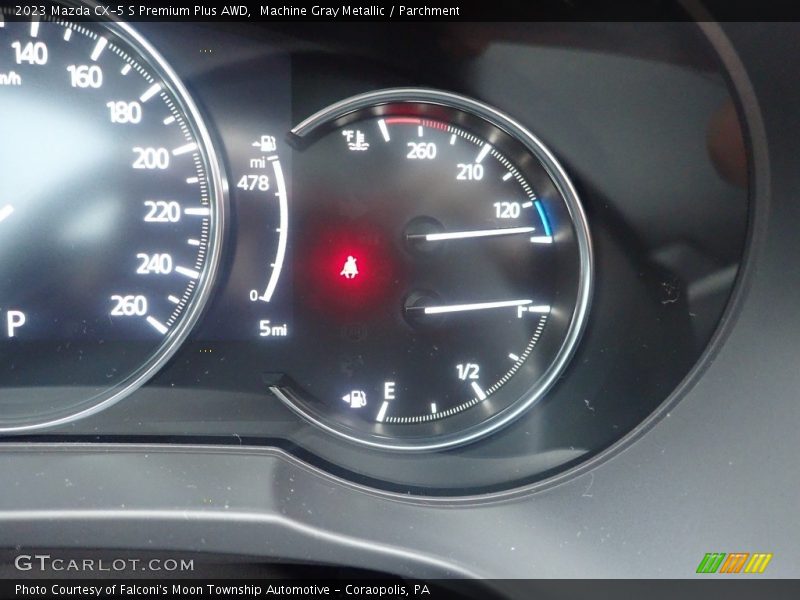 Machine Gray Metallic / Parchment 2023 Mazda CX-5 S Premium Plus AWD