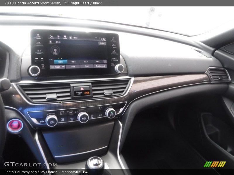 Controls of 2018 Accord Sport Sedan