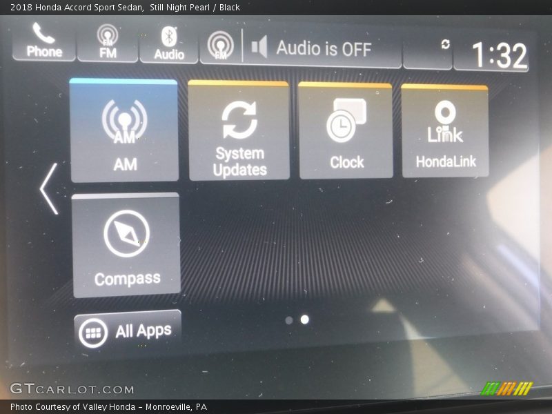 Still Night Pearl / Black 2018 Honda Accord Sport Sedan
