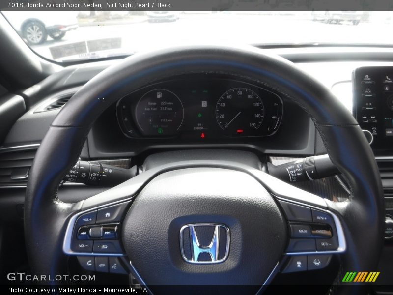 Still Night Pearl / Black 2018 Honda Accord Sport Sedan