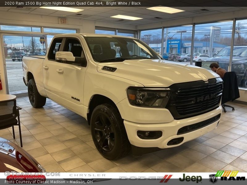 Bright White / Black 2020 Ram 1500 Big Horn Night Edition Quad Cab 4x4